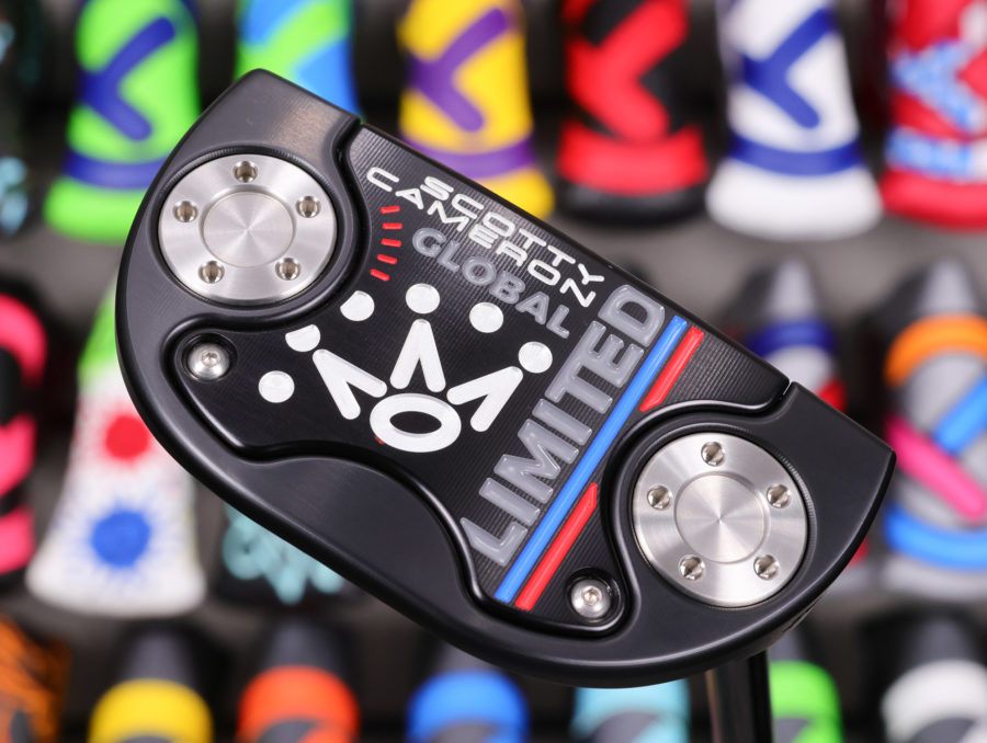 scotty cameron limited edition black fastback 1.5 global limited putter with black shaft golf club