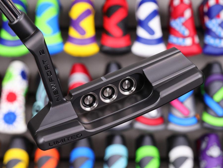 scotty cameron limited edition black jet set newport 2 putter golf club with top line