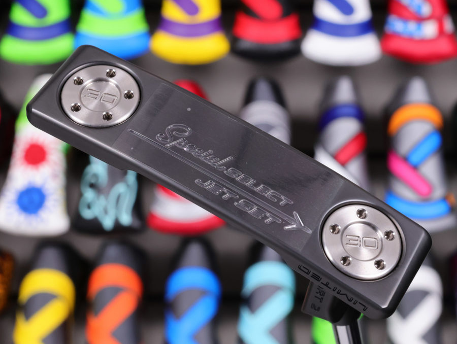 scotty cameron limited edition black jet set newport 2 putter golf club with top line