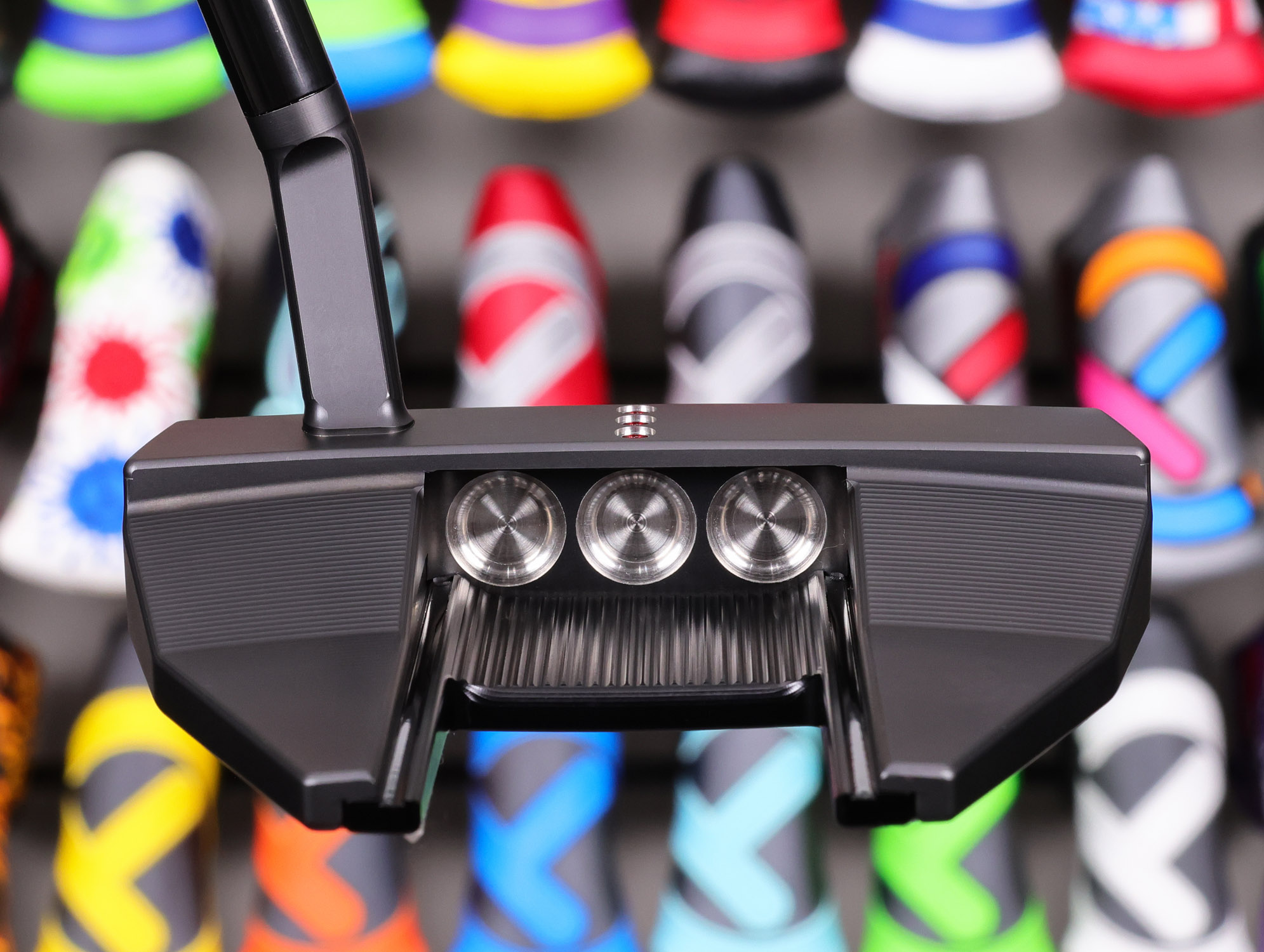 scotty-cameron-limited-release-2021-holiday-h21-black-phantom-x-7.5-putter-80 scotty cameron limited release h21 2021 holiday proto black phantom x 7.5 putter with black shaft golf club