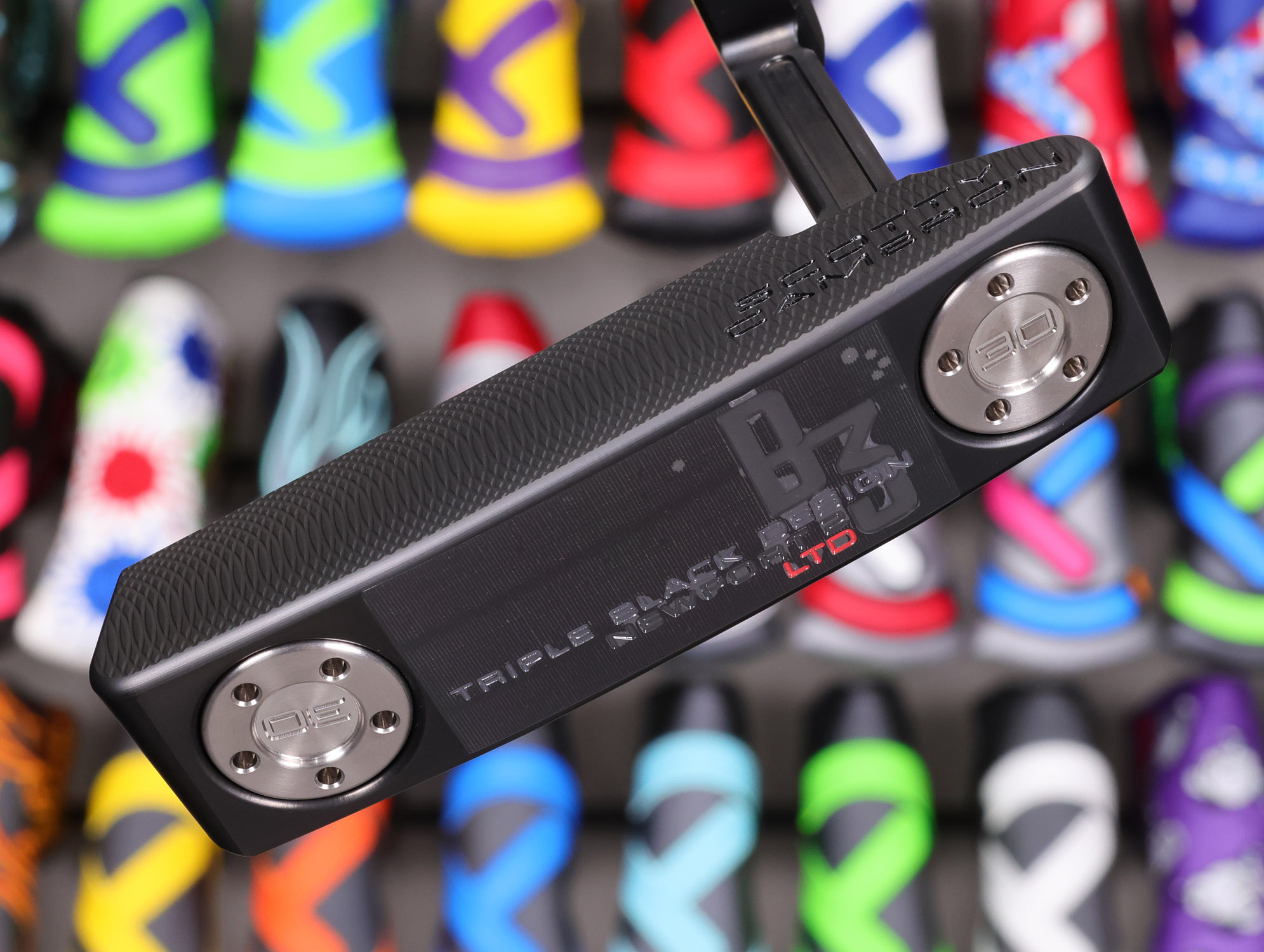 scotty-cameron-limited-release-b3-triple-black-newport-2-putter-17 scotty cameron triple black limited b3 newport 2 putter with black shaft golf club