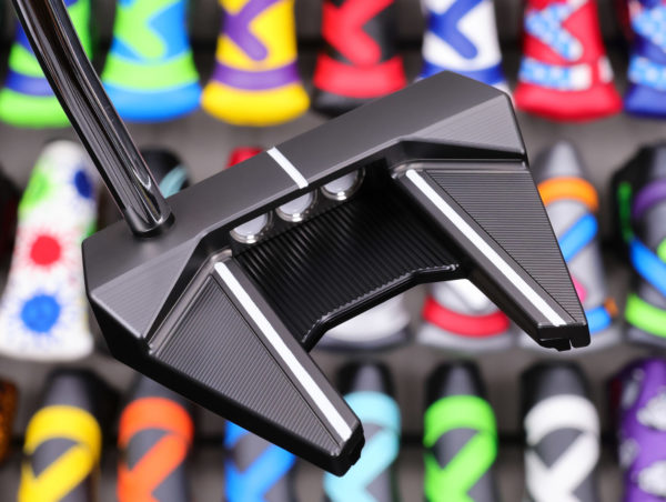 scotty cameron limited release 2024 phantom black 7 with double bend black shaft and chain link milling golf club