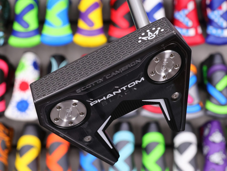 scotty cameron limited release 2024 phantom black 7 with double bend black shaft and chain link milling golf club