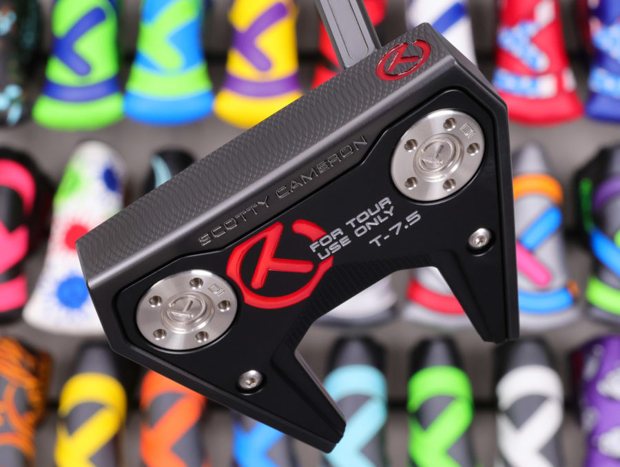 scotty cameron tour only 2025 black sss phantom t7.5 circle t 360g putter with welded flojet neck and triple sight dots golf club