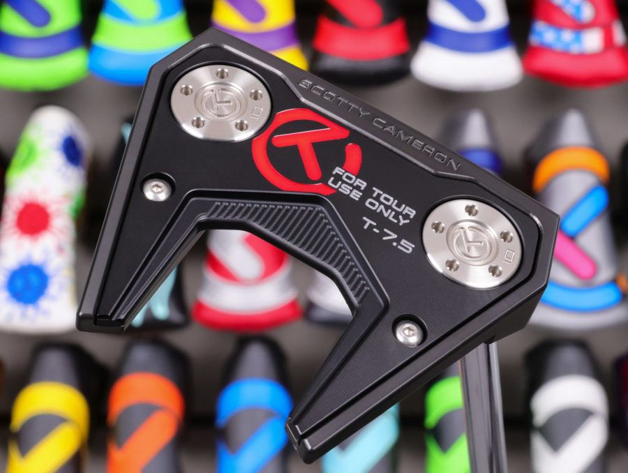 scotty cameron tour only 2025 black sss phantom t7.5 circle t 360g putter with welded flojet neck and triple sight dots golf club