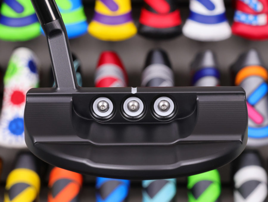 scotty cameron tour only black flowback f 5.5 buttonback teryllium circle t 360g putter with top line and black shaft golf club