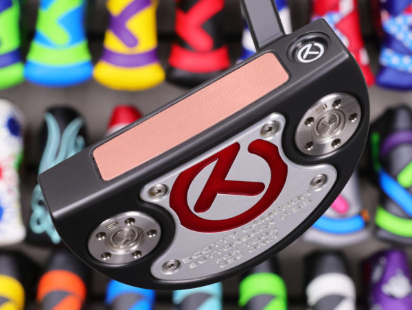 scotty cameron tour only black flowback f 5.5 buttonback teryllium circle t 360g putter with top line and black shaft golf club