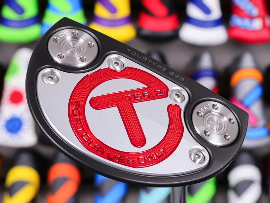 scotty cameron tour only black sss golo tg6.2 tourtype circle t 360g putter with welded plumber neck and top line golf club