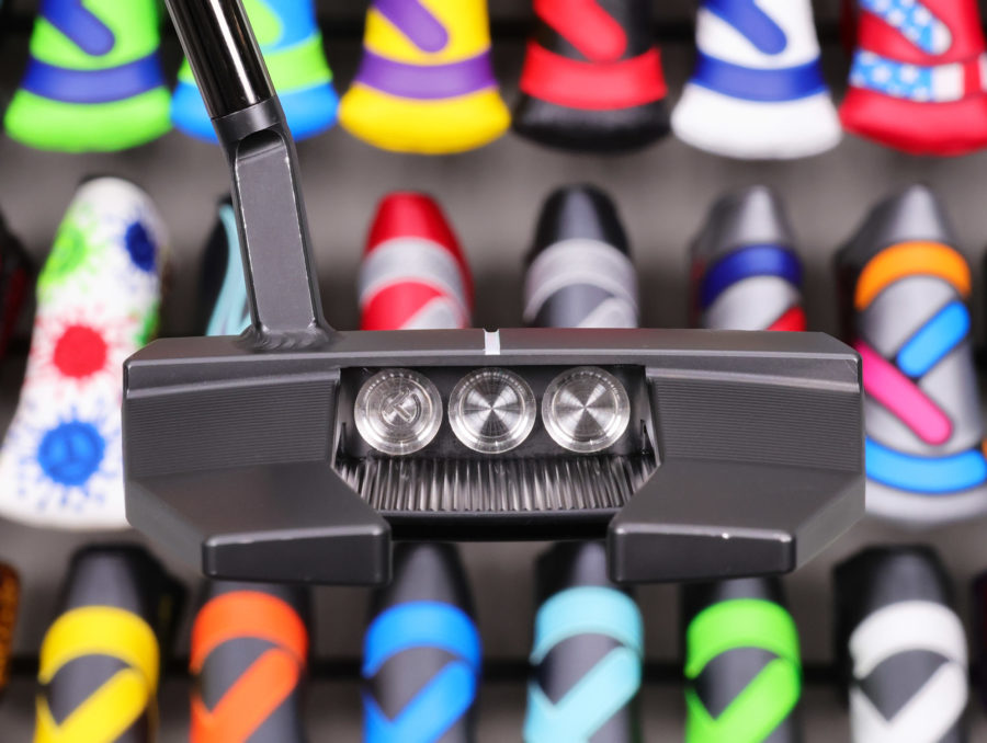 scotty cameron tour only black sss phantom x t5.5 circle t 360g putter with welded flojet neck and aftermarket black shaft golf club