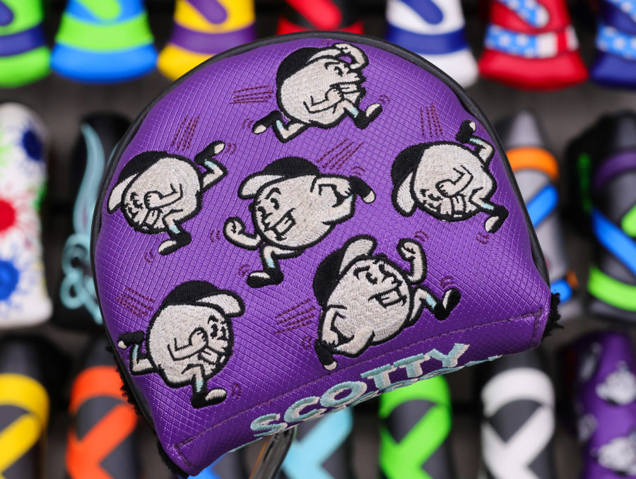 scotty cameron tour only purple baller boy circle t mid round headcover