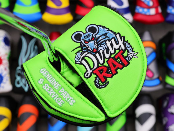 scotty cameron custom shop lime green dirty rat mid round headcover
