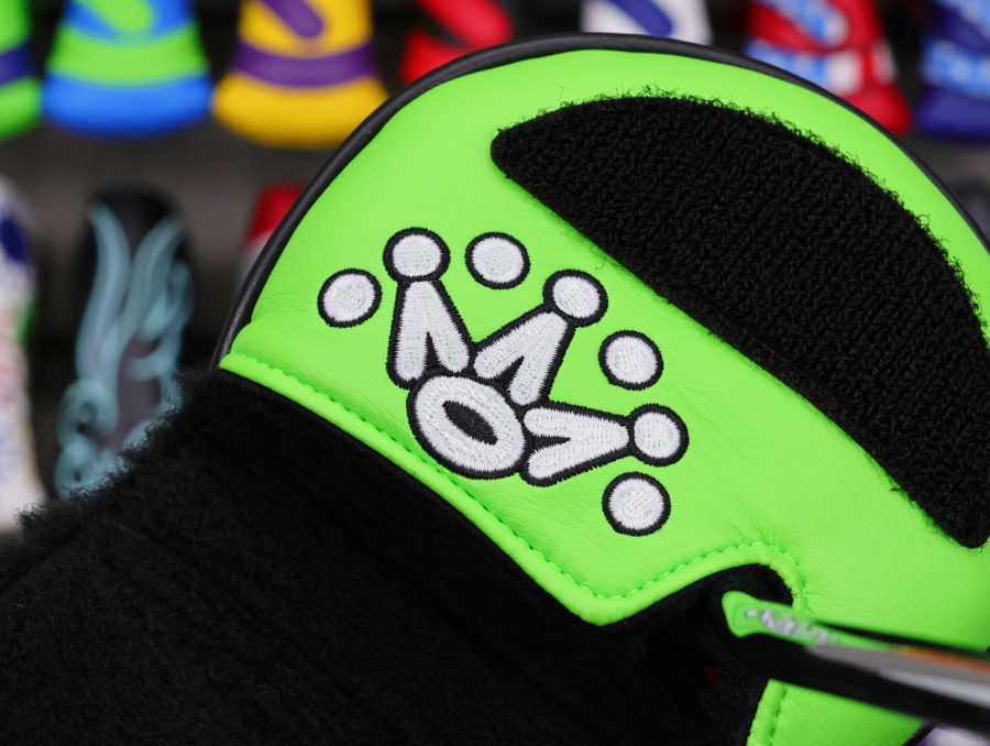 scotty cameron custom shop lime green dirty rat mid round headcover
