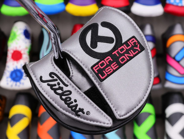 scotty cameron tour only bright silver multi color stitck figure industrial circle t mid round headcover