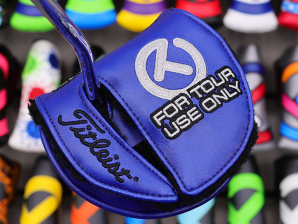 scotty cameron tour only navy blue and silver carbon rush industrial circle t mid round headcover