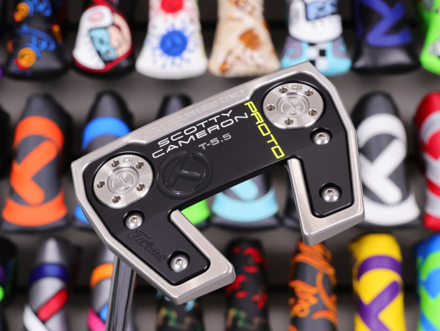 scotty cameron tour only lh left hand sss phantom x t5.5 circle t 360g putter with welded flojet neck and top line golf club