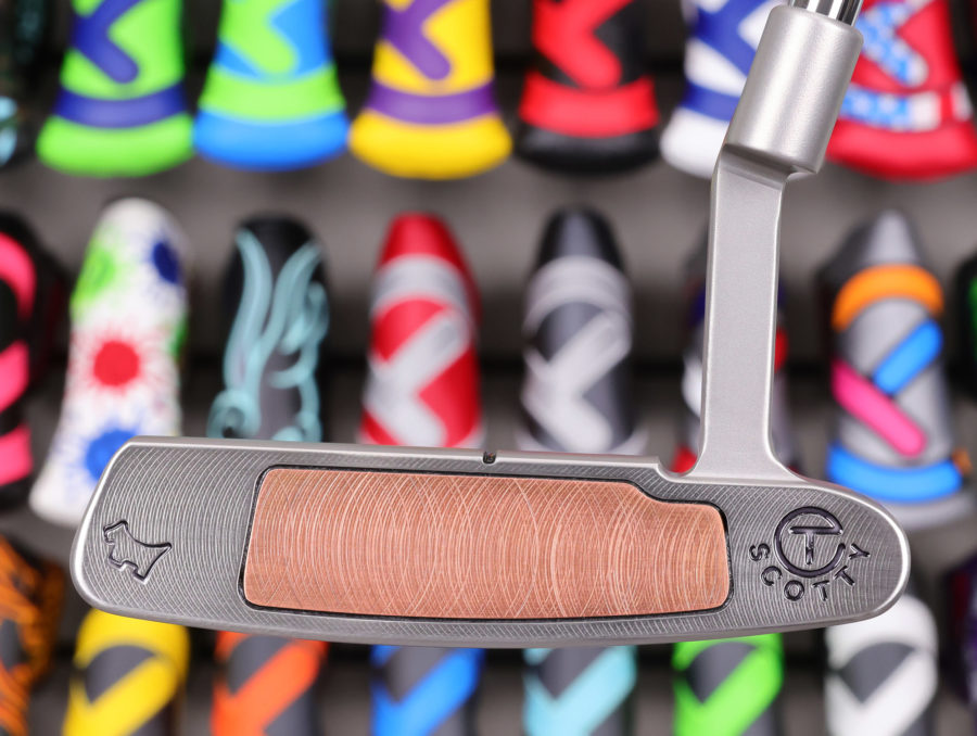 scotty cameron tour only silver sss t10 newport buttonback teryllium circle t 360g putter with scotty dog stamp and top line golf club