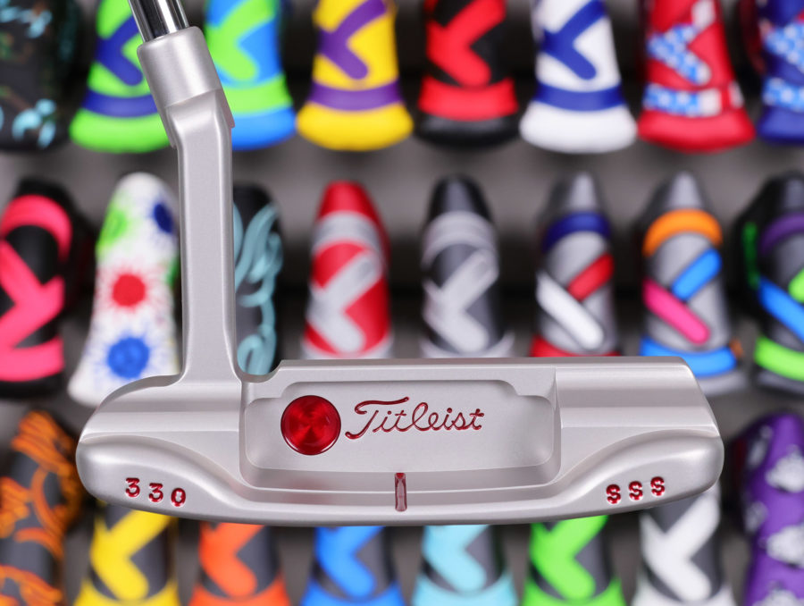 scotty cameron tour only sss 009 circle t 330g putter with single milled cherry bomb and script titleist stamp golf club