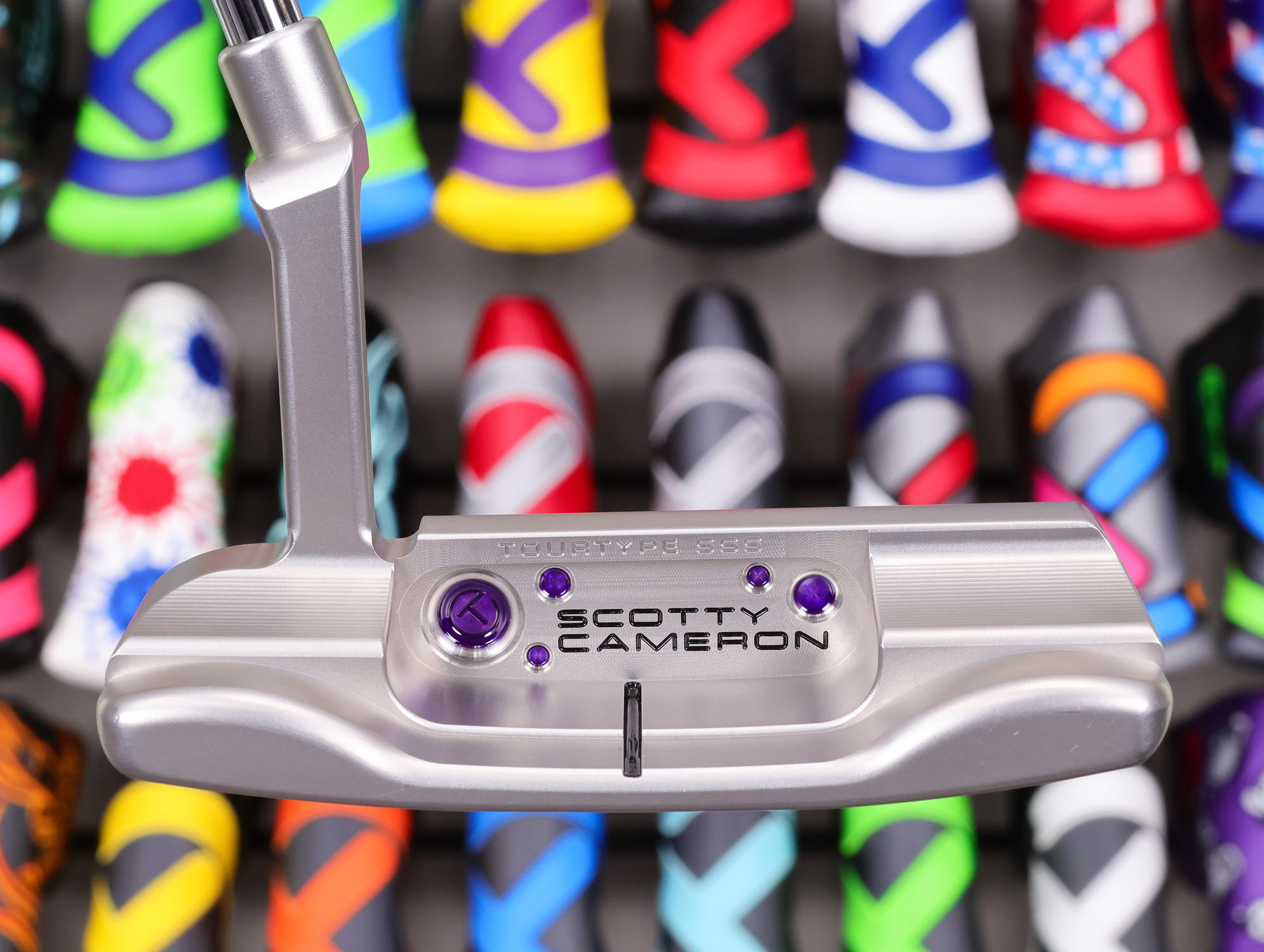 scotty-cameron-tour-only-sss-masterful-plus-tourtype-circle-t-360g-putter-48 scotty cameron tour only sss masterful plus tourtype circle t 360g putter with translucent purple paint golf club