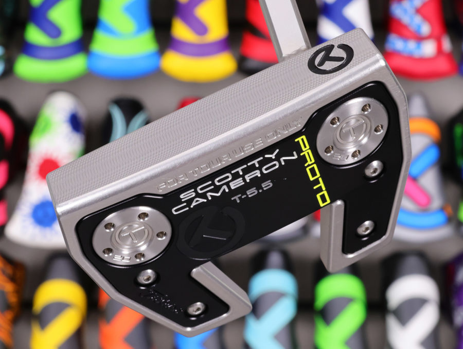 scotty cameron tour only sss phantom x t5.5 circle t 370g putter with welded flojet neck and top line golf club