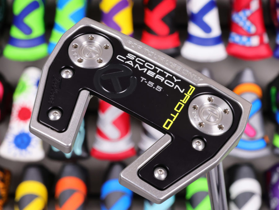 scotty cameron tour only sss phantom x t5.5 circle t 370g putter with welded flojet neck and top line golf club
