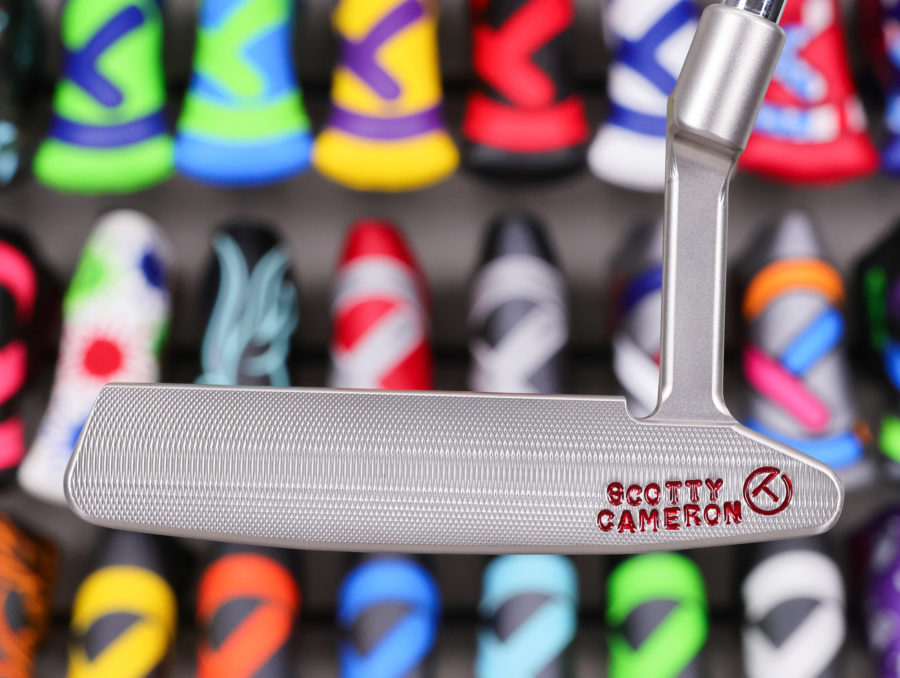 scotty cameron tour only sss timeless tourtype circle t 350g putter with sight dot and crowned flying t and script titleist stamps golf club