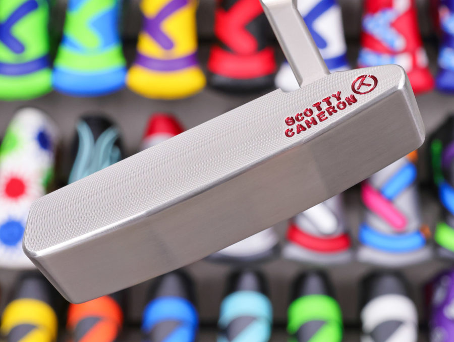 scotty cameron tour only sss timeless tourtype circle t 350g putter with sight dot and crowned flying t and script titleist stamps golf club