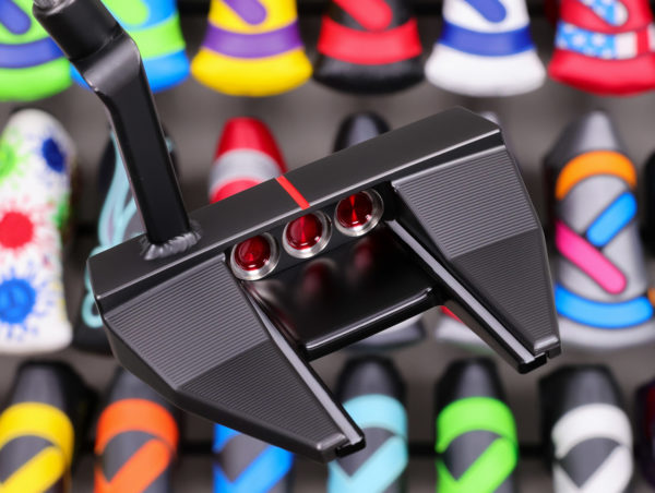 scotty cameron tour only black sss phantom x t7.2 circle t 360g putter with welded plumber neck and top line golf club