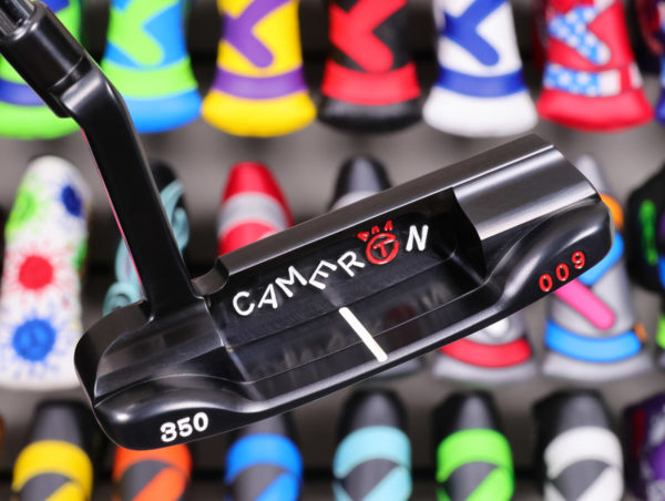 scotty cameron tour only brushed black carbon 009 circle t prototype 350g putter with tungsten sole plugs golf club