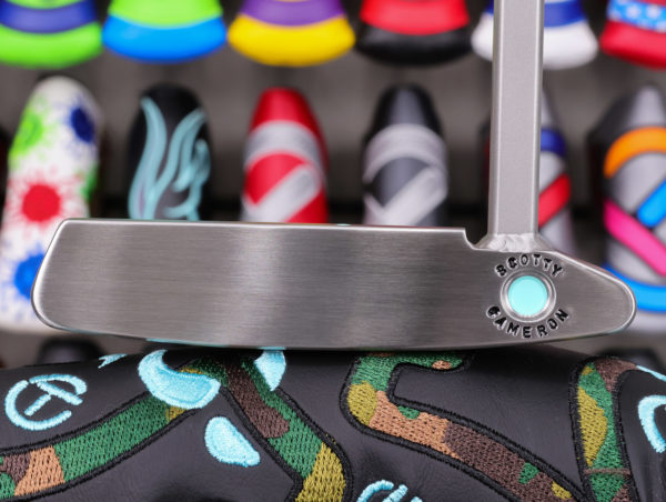 scotty cameron tour only tiffany gss acushnet stamp timeless tourtype circle t 350g putter with tiger woods style smooth milled face and welded long neck golf club