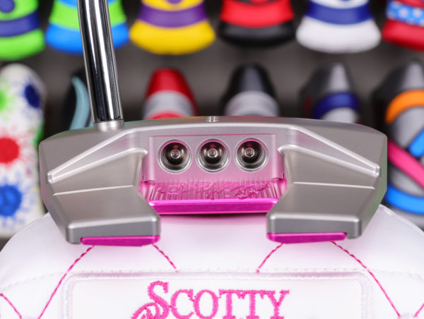 scotty cameron 2025 limited release my girl pink and pearls phantom 5 double bend shaft putter golf club