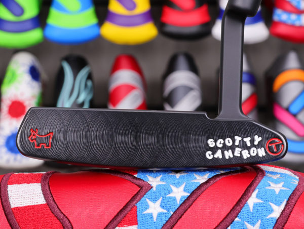 scotty cameron tour only 3x black carbon steel timeless newport 2 circle t 340g putter with sight dot golf club
