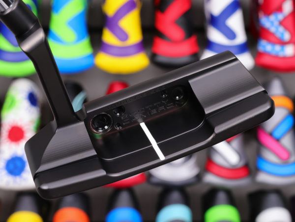 scotty cameron tour only black sss squareback sb-2 tourtype circle t 360g putter with flange line and black paint golf club