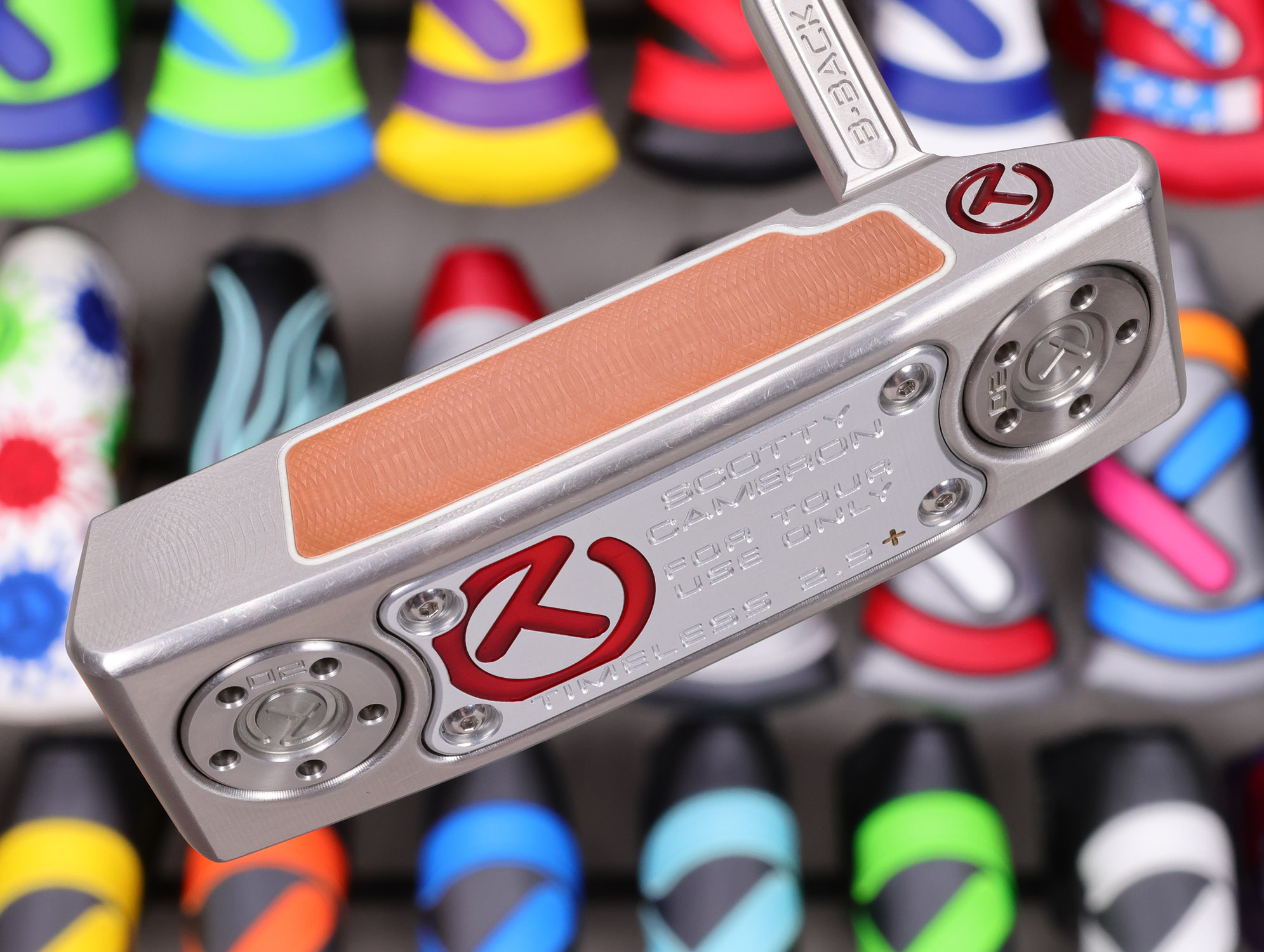 scotty-cameron-tour-only-buttonback-timeless-2.5-plus-teryllium-circle-t-350g-putter-with-flojet-neck-15 scotty cameron tour only buttonback timeless 2.5 plus teryllium circle t 350g putter with top line golf club