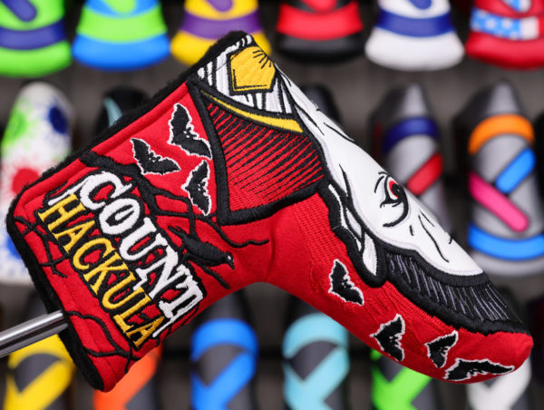scotty cameron 2016 halloween limited release count hackula glow in the dark blade putter headcover