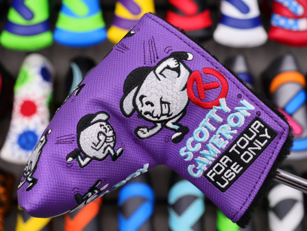 scotty cameron for tour use only purple baller boy circle t mid mallet putter headcover