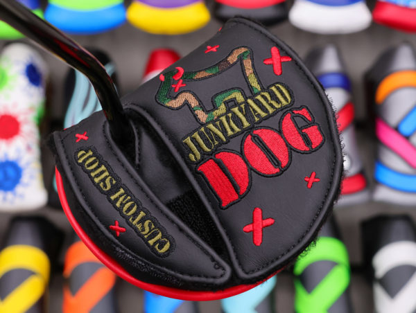 scotty cameron custom shop camo junk yard dog mid round putter headcover