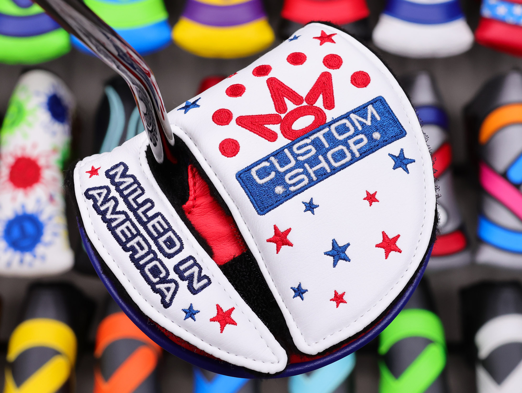 scotty-cameron-tour-only-circle-t-blade-putter-headcover-081 scotty cameron custom shop white dancing usa junk yard dog mid round putter headcover