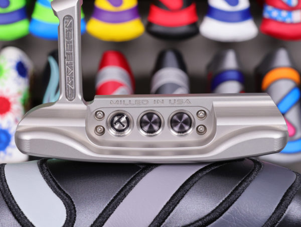 scotty cameron tour only 2025 sss naked newport studio style circle t putter with carbon steel chain link milled insert and black shaft golf club