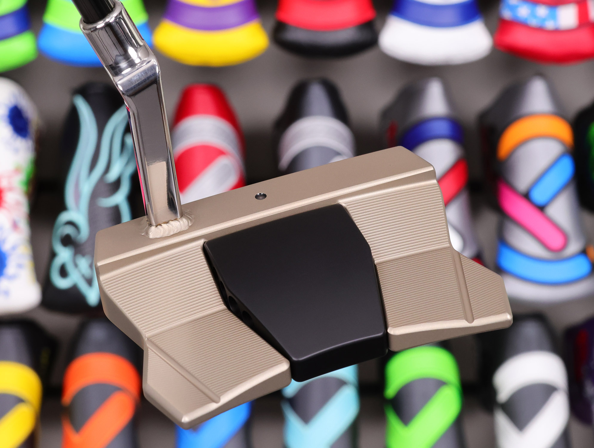 scotty-cameron-tour-only-two-tone-phantom-x-t11.5-circle-t-360g-putter-with-welded-plumber-neck-sight-dot-and-black-shaft-14 scotty cameron tour only matte chromatic bronze two tone phantom x t11.5 circle t 360g putter with welded and polished sss plumber neck black shaft and sight dot golf club