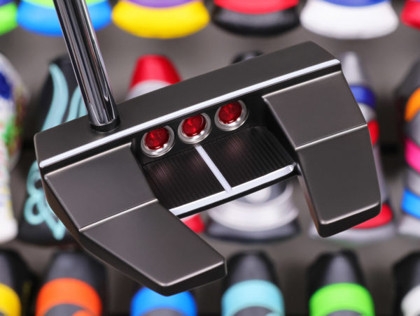 scotty cameron tour only black sss futura x x5 circle t 360g putter with light gray sight lines golf club