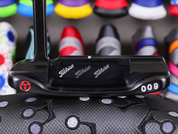 scotty cameron tour only brushed black carbon 009 circle t 350g putter with 3x script titleist stamps and top line golf club