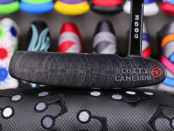 scotty cameron tour only brushed black carbon 009 circle t 350g putter with 3x script titleist stamps and top line golf club