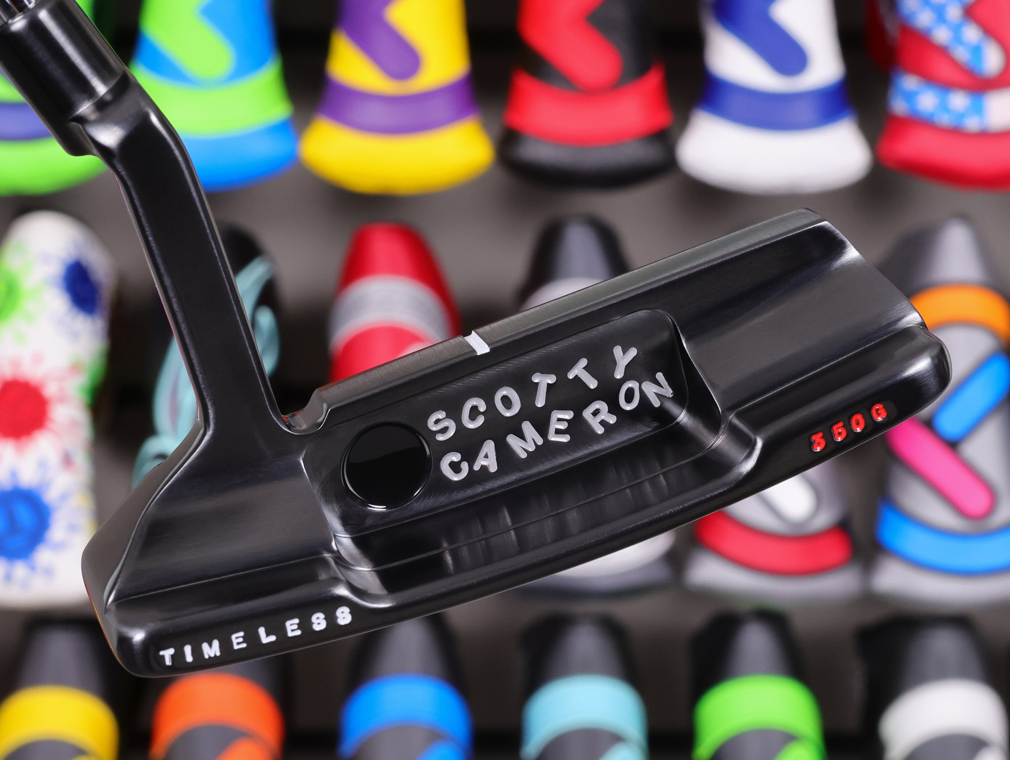 scotty-cameron-tour-only-brushed-black-carbon-timeless-newport-2-circle-t-350g-putter-with-top-line-and-cherry-bomb-31 scotty cameron tour only brushed black carbon timeless newport 2 circle t 350g putter with top line and single milled cherry bomb golf club