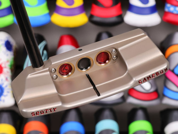 scotty cameron tour only chromatic bronze squareback tsb select circle t 350g putter with black shaft jackpot johnny stamp and dancing handstamps golf club