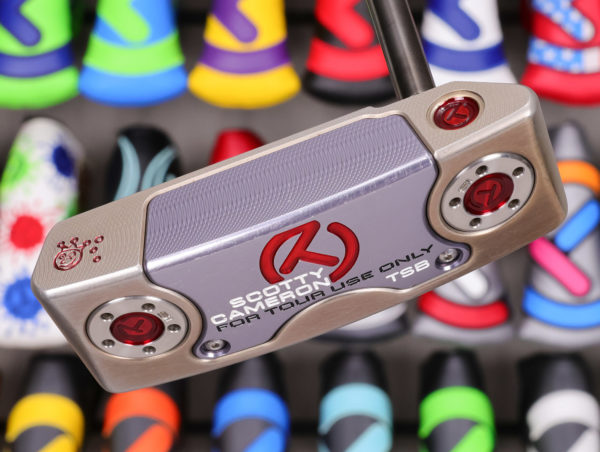 scotty cameron tour only chromatic bronze squareback tsb select circle t 350g putter with black shaft jackpot johnny stamp and dancing handstamps golf club