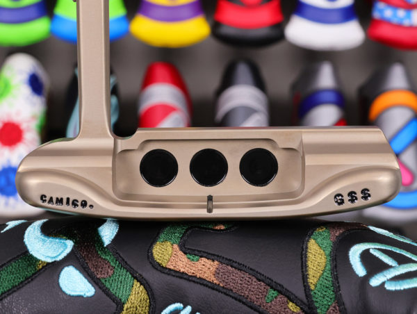 scotty cameron tour only deep milled chromatic bronze gss cameron and co newport circle t 350g putter with single milled cherry bombs golf club