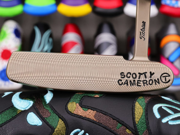 scotty cameron tour only deep milled chromatic bronze gss cameron and co newport circle t 350g putter with single milled cherry bombs golf club