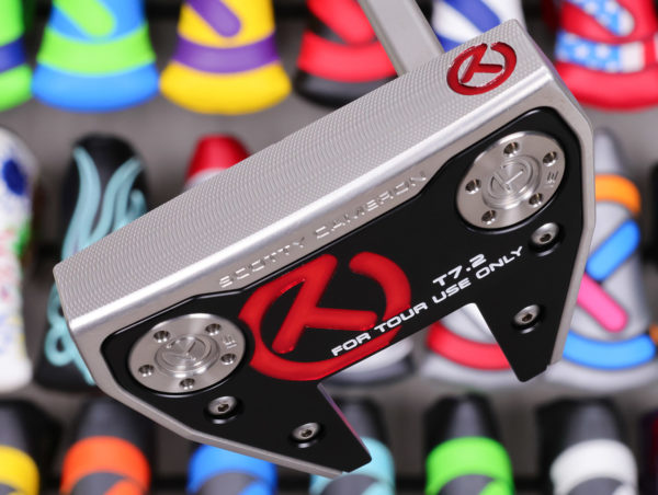 scotty cameron tour only sss phantom x t7.2 circle t 360g putter with welded plumber neck and top line golf club