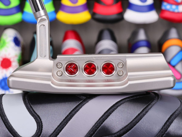 scotty cameron tour only studio style newport 2.5 plus circle t 360g putter with sight dot and carbon steel chain link milled insert golf club