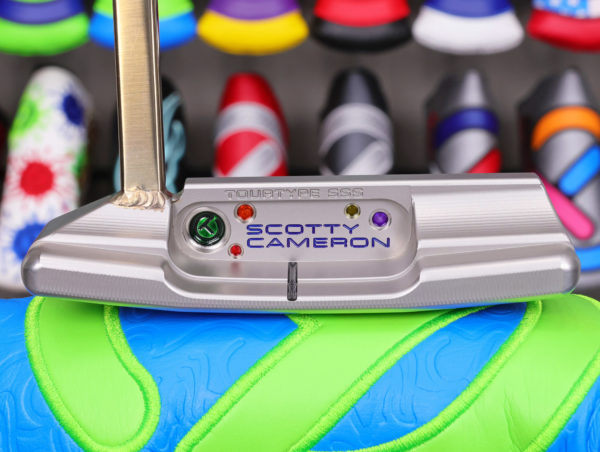 scotty cameron tour only two tone sss and chromatic bronze timeless tourtype circle t 360g putter with welded mid slant neck golf club